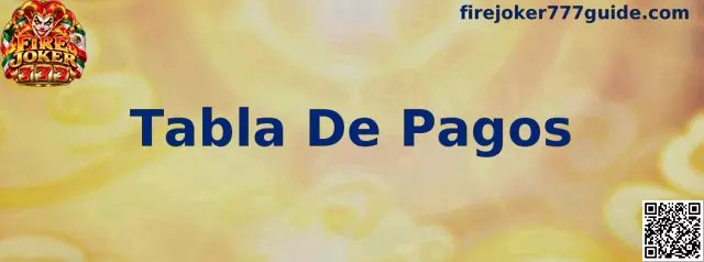 Referencia visual de la Tabla De Pagos de Fire Joker 777